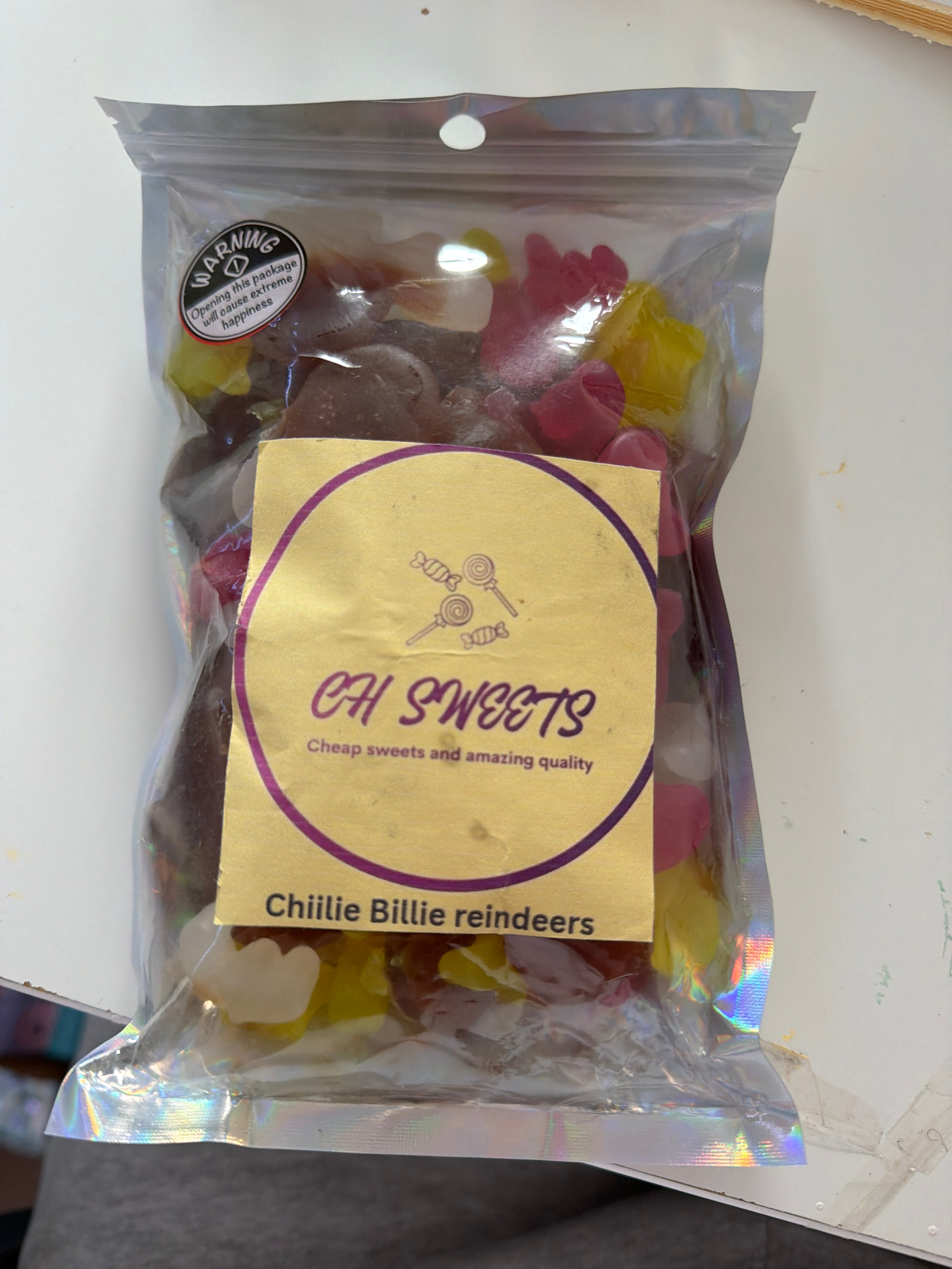 200g chilli billie reindeers