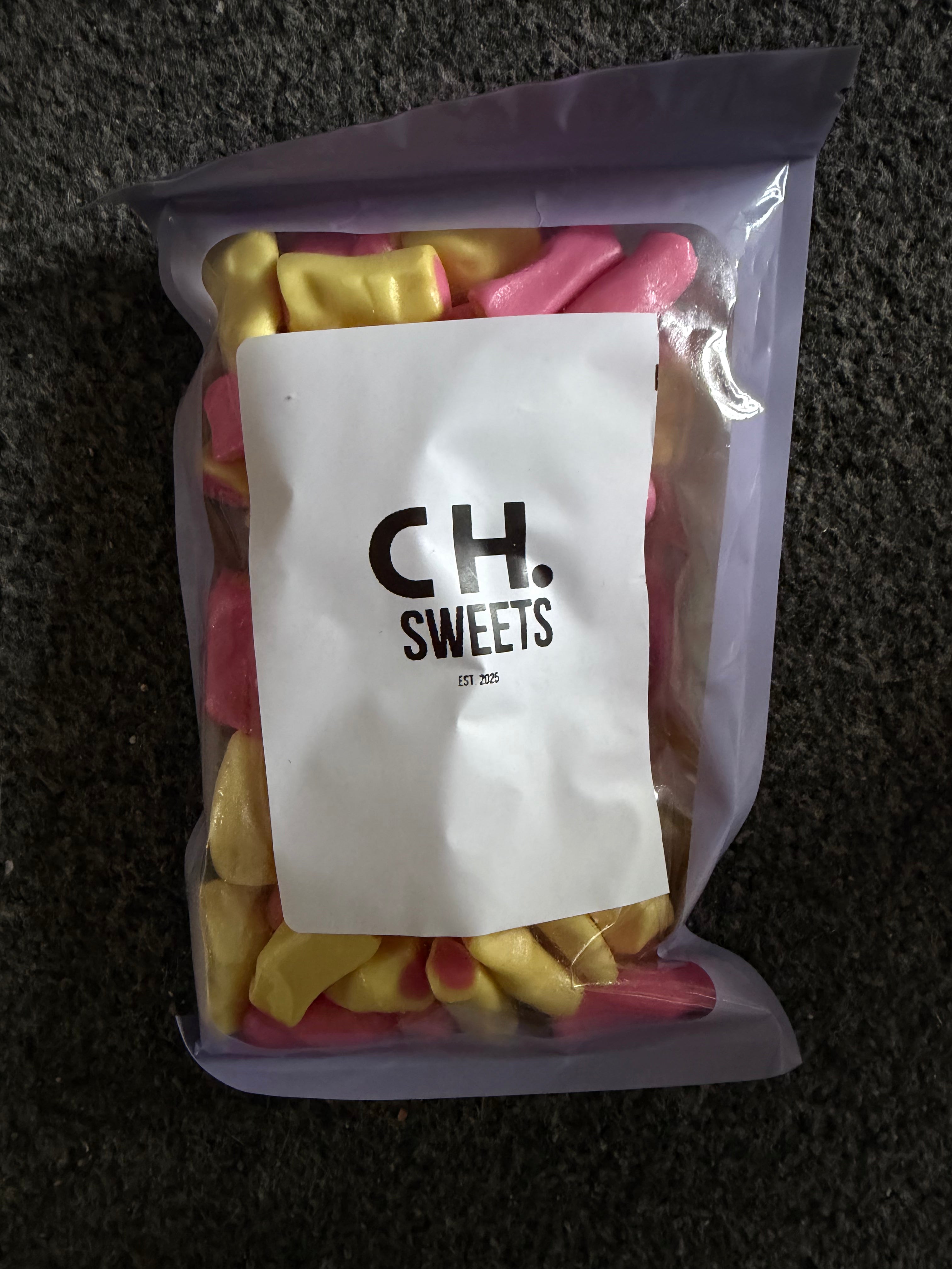 200g rubarb and custard
